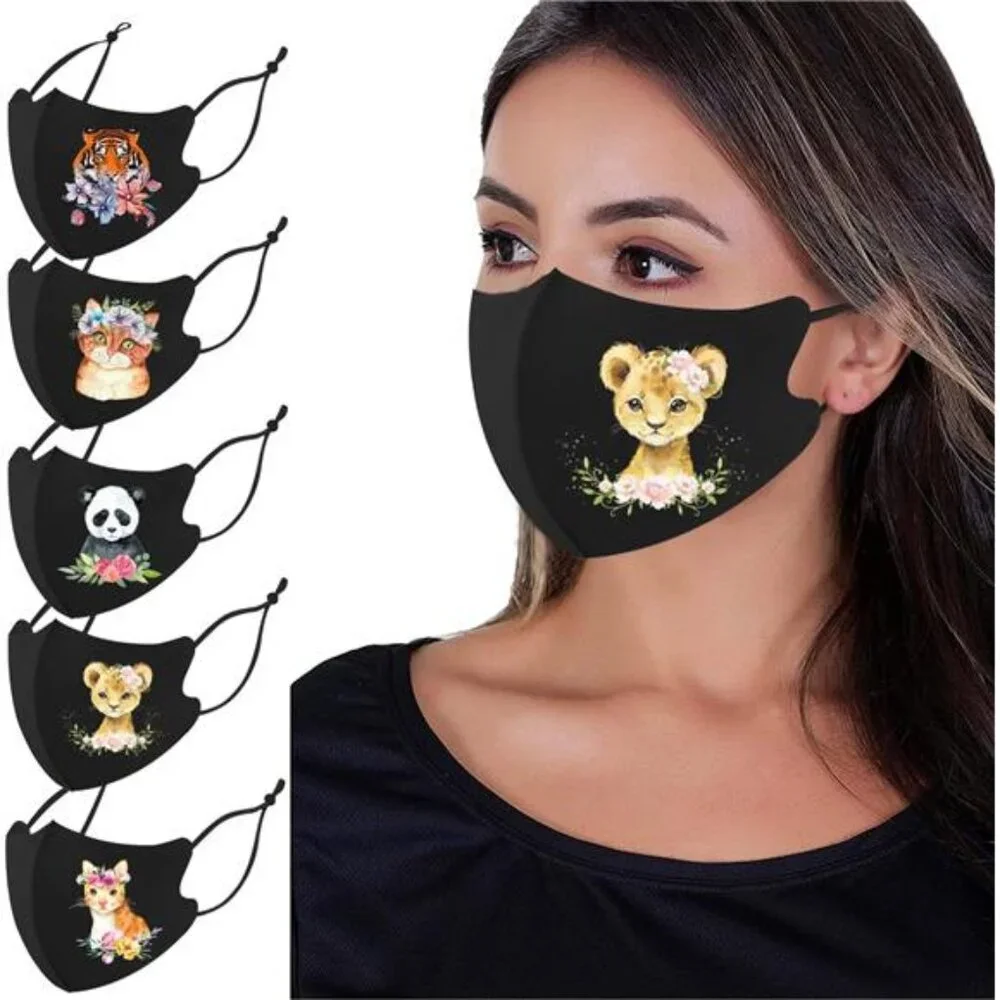 Washable Face Masks, Reusable, Ice Silk Cotton Cloth Masks
